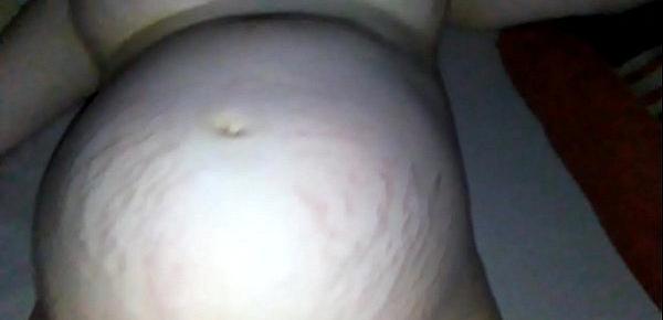  8 month pregnant milf fucking big dick lover